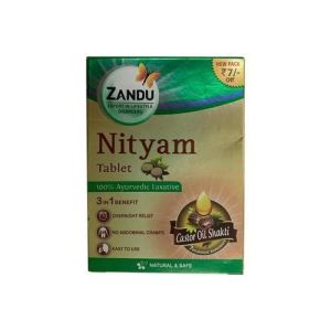 Нитья- природное слабительное (NITYAM Tablet) Zandu - 10 таб. (Индия)